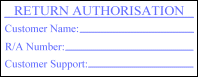 return authorisation form style self-inking stamp size 27mmx70mm