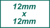 stamp size 12x12mm