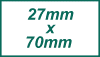 stamp size 27mmx70mm