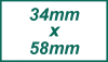 stamp size 34mmx58mm