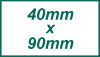 stamp size 40x90mm